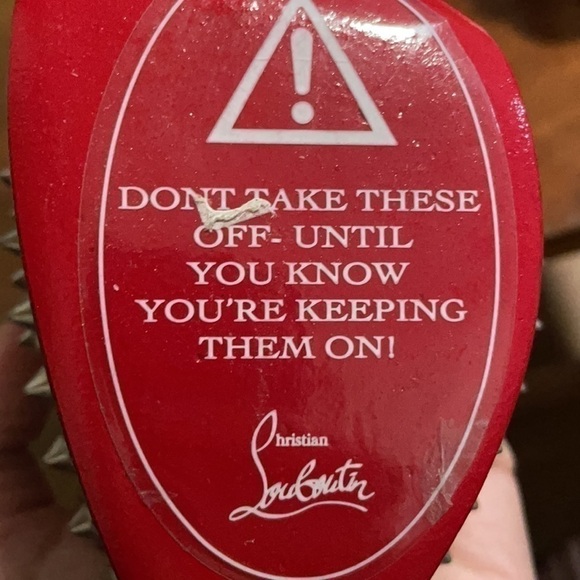 100% Authentic Christian Louboutin “Specchio” Lady Peep spikes. EU 38.5 140mm - Picture 8 of 8